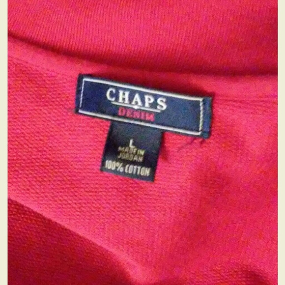 Chaps Denim Knit Jacket Cape - Picture 3 of 5